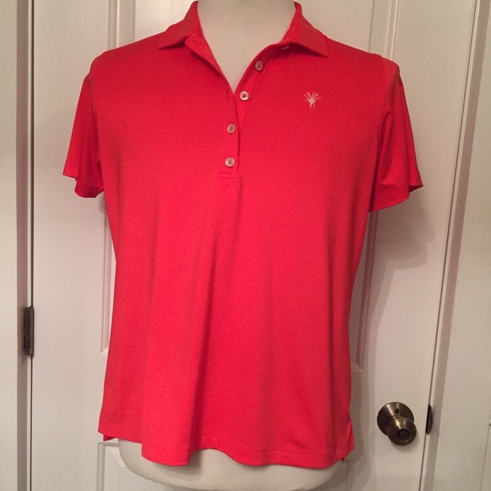 PETER MILLAR SHIRT RED POLO STYLE SUN COMFORT UPF SHORT SLEEVE ACTIVE Size XL
